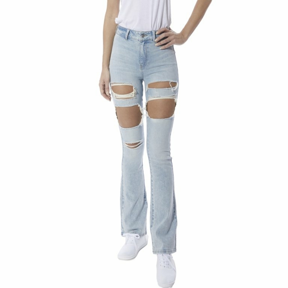 Dollhouse light wash flare jeans